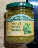 Pesto alla genovese senza aglio con basilico genovese D.O.P.