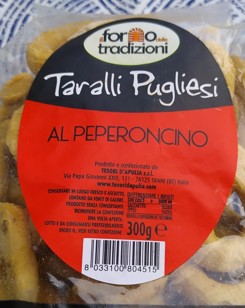 Taralli Pugliesi al peperoncino