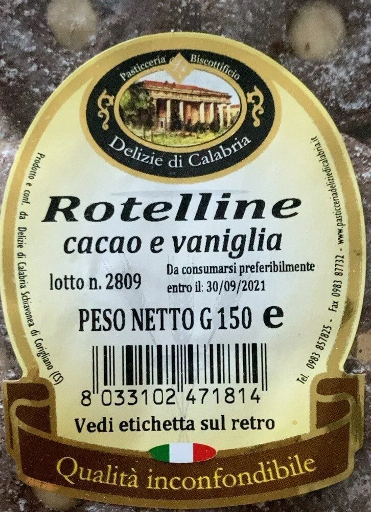 Rotelline cacao e vaniglia
