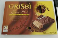 Snacks fourrés de crème au lait recouverts de chocolat au lait