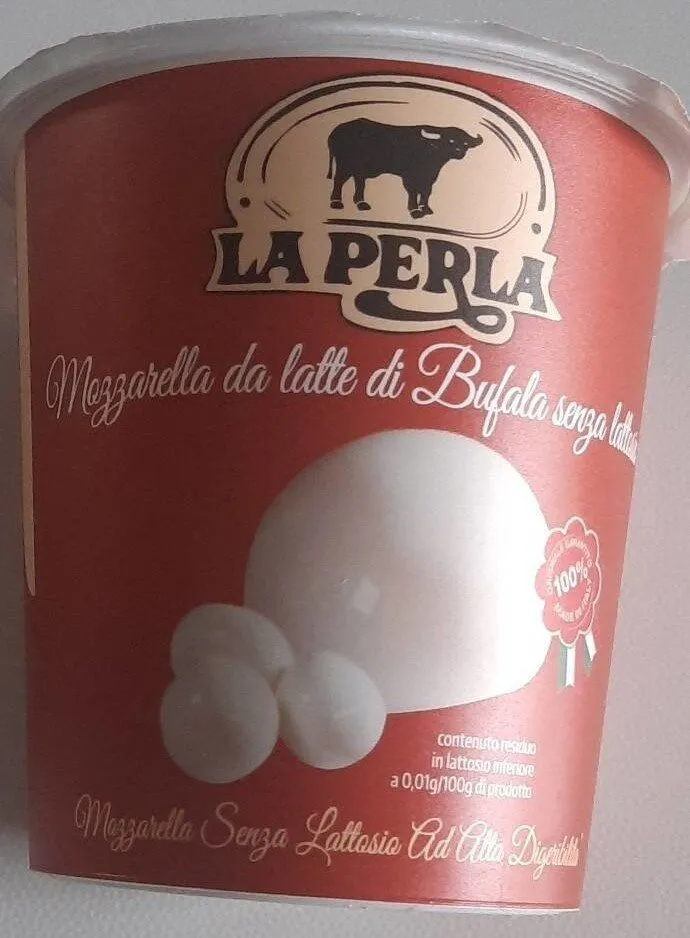 Mozzarella da latte di bufala senza lattosio