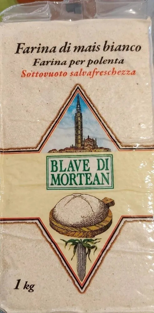 Farina di mais bianco, Farina per polenta