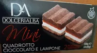 Mini quadrotto cioccolato e lampone