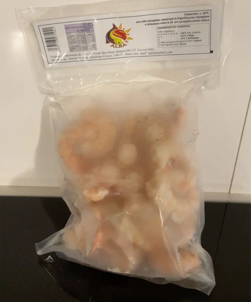 Gamberi surgelati