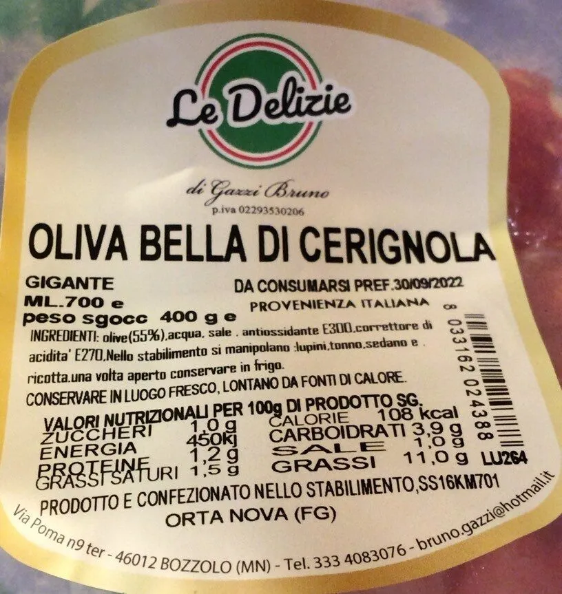 Oliva bella di cerignola