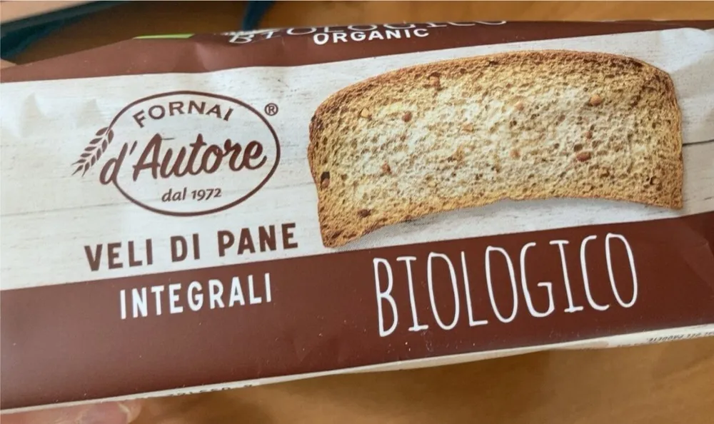 Veli di pane tostato integrali