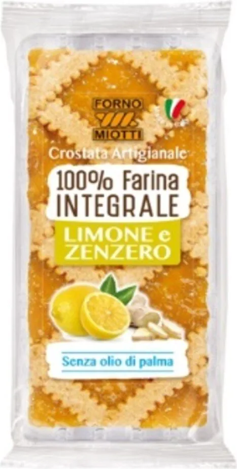 Crostata integrale limone e zenzero