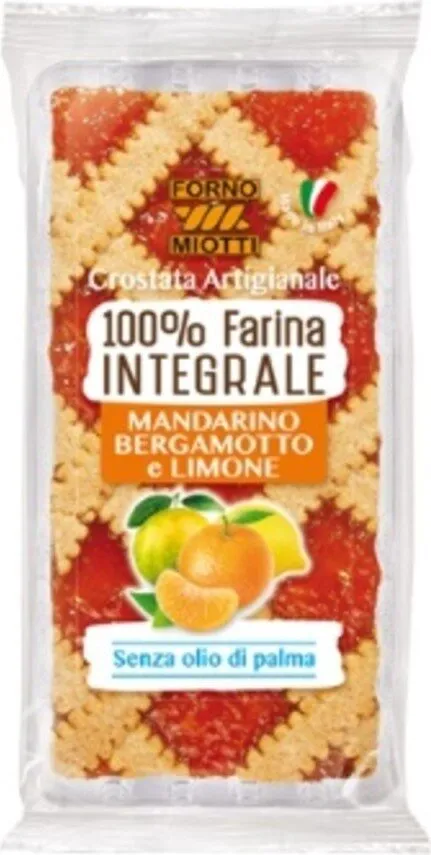 Crostata integrale mandarino bergamotto e limone