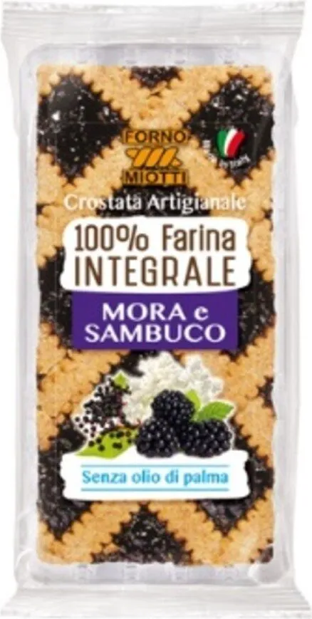 Crostata integrale mora e sambuco