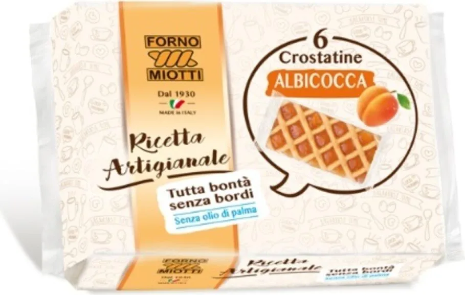 Crostatine albicocca senza bordi