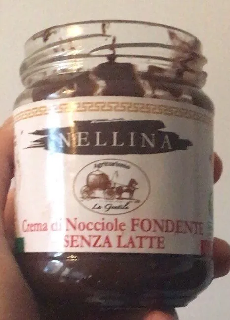 Crema di nocciole fondente senza latte