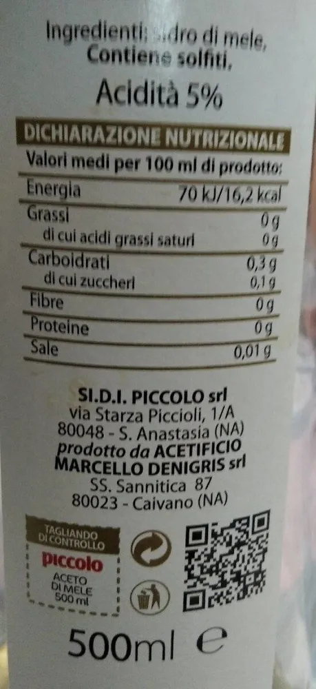 Aceto di mele