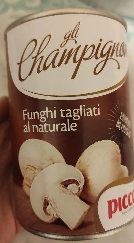 Funghi Champignon tagliati al naturale