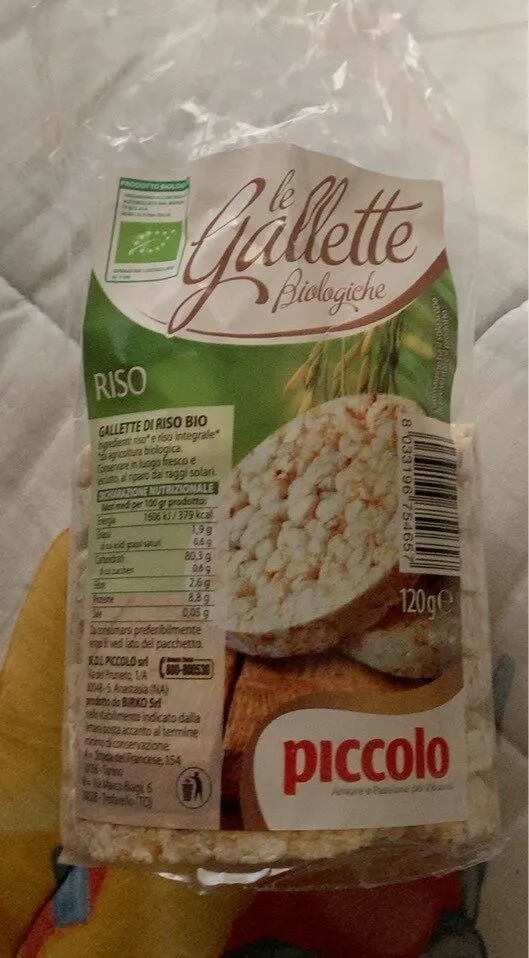 le gallette biologiche riso