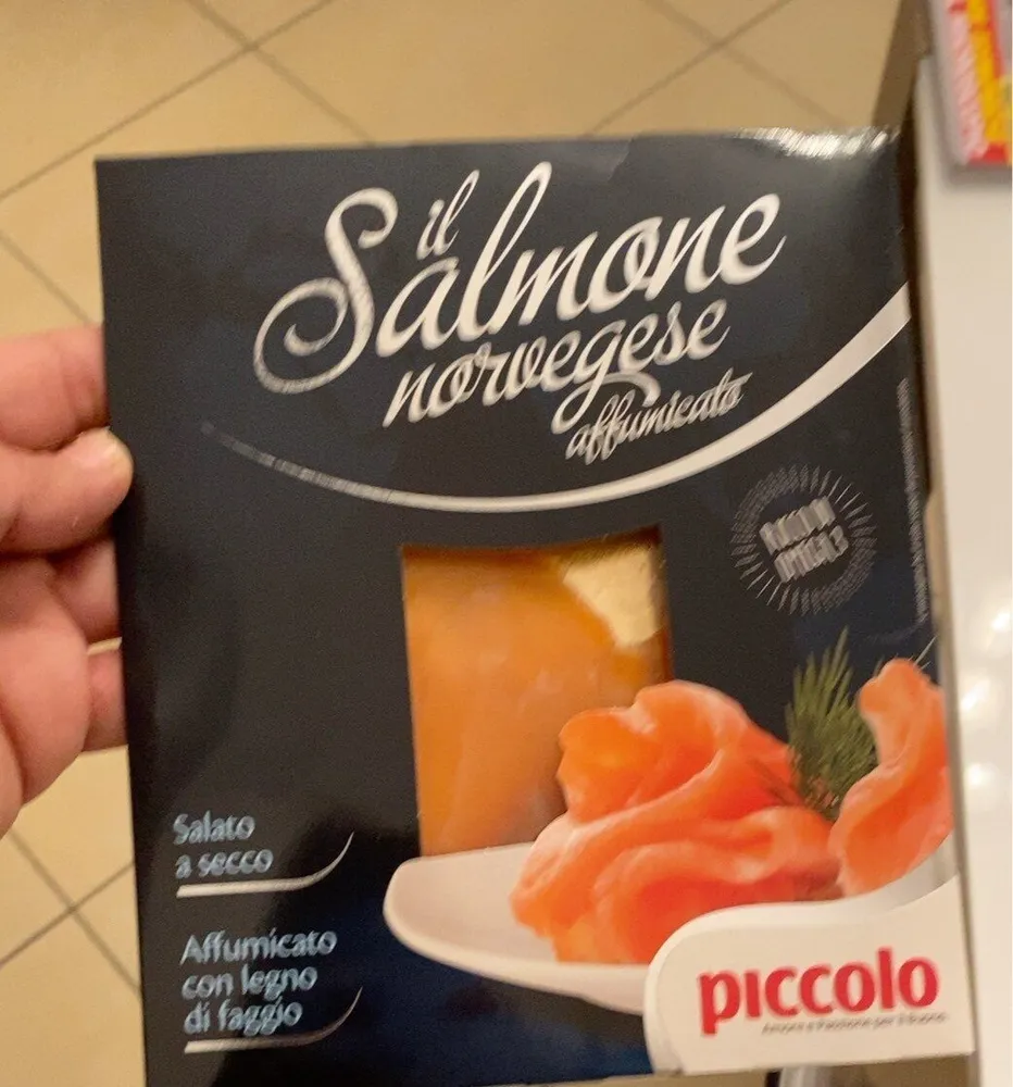 Il salmone norvegese marca