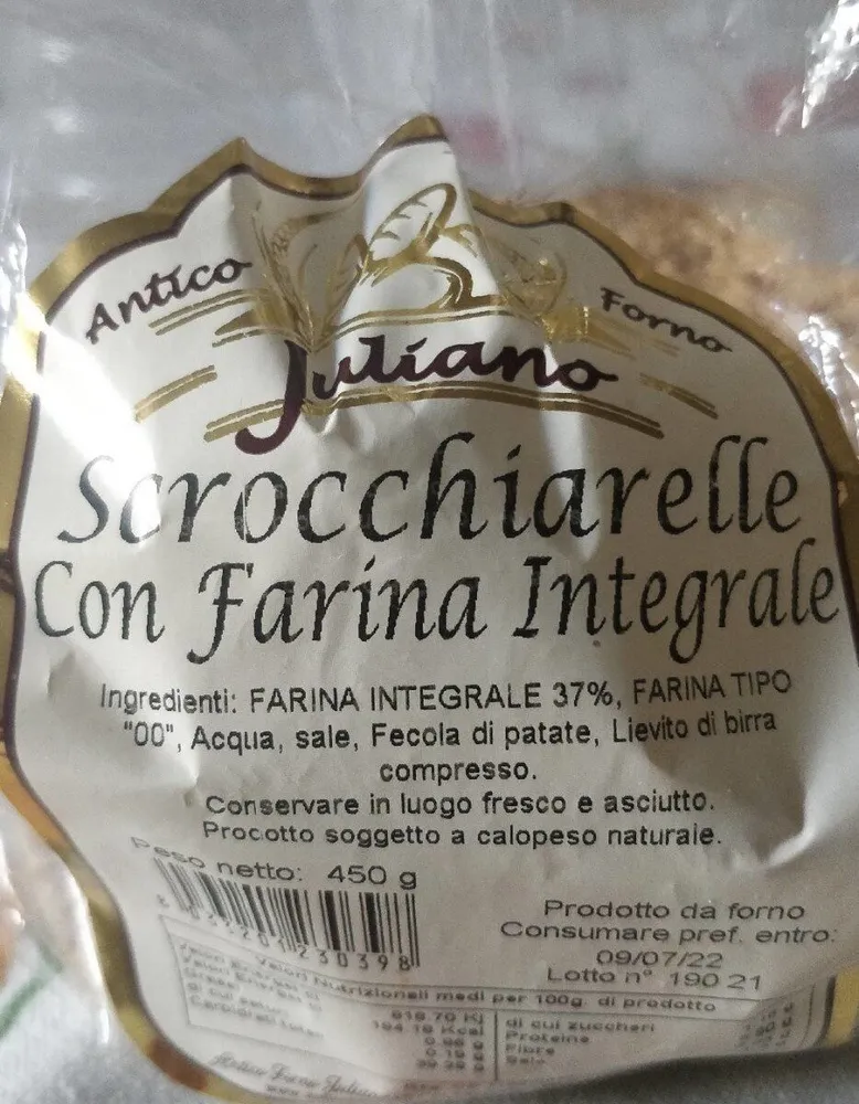 Scrocchiarelle con farina integrale