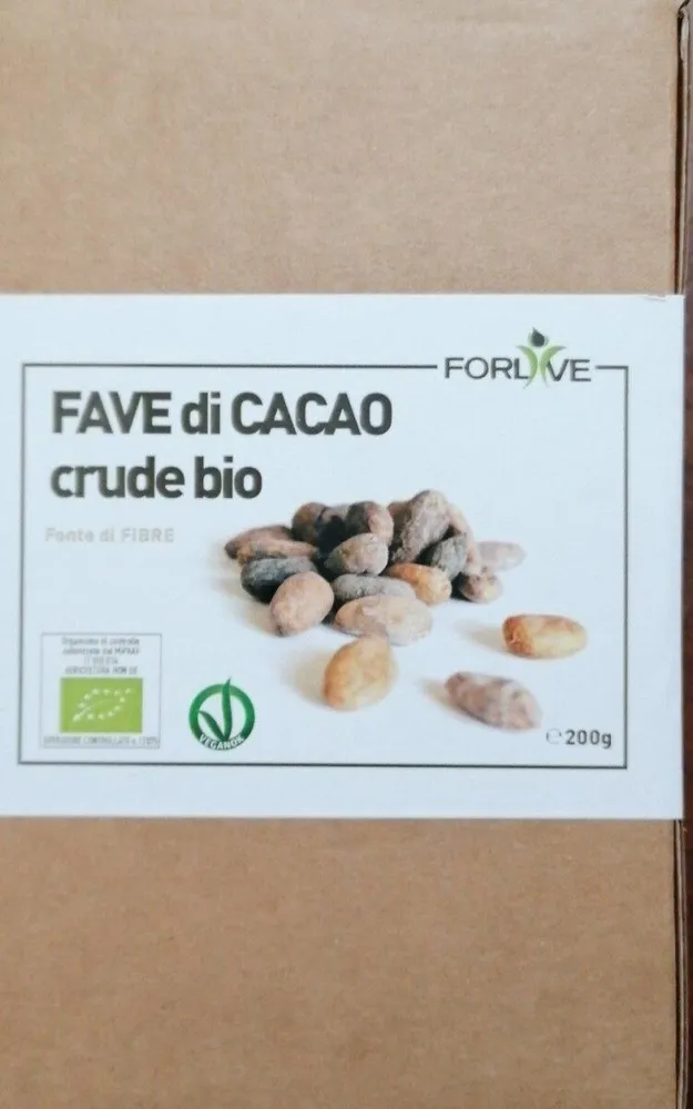 Fave di cacao crude bio
