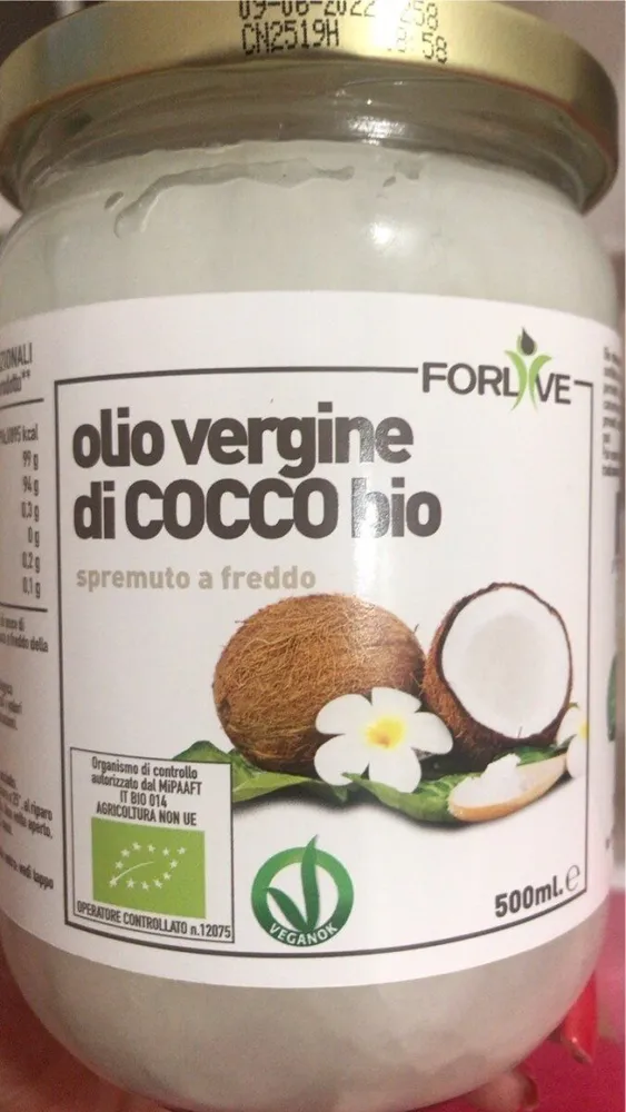 Olio vergine di cocco bio