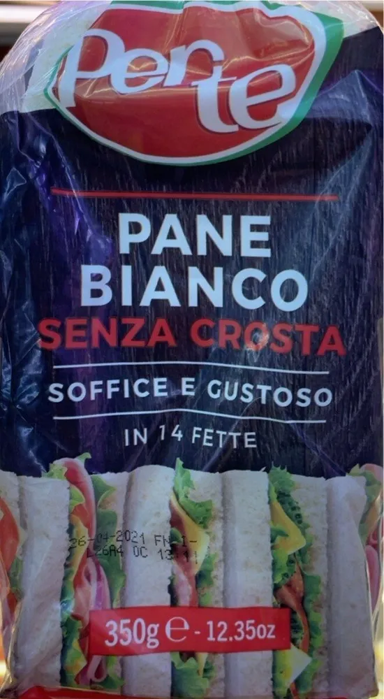 Pane bianco senza crosta