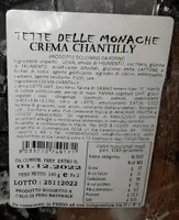 Tette delle monache crema chantilly