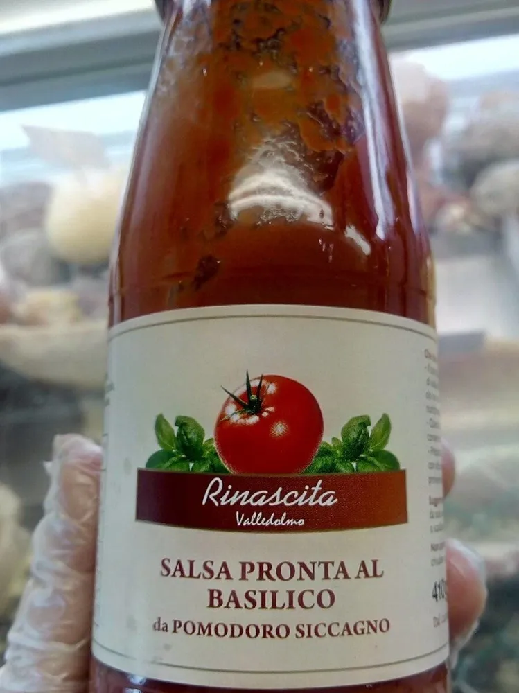 Salsa pronta al basilico con scalogno