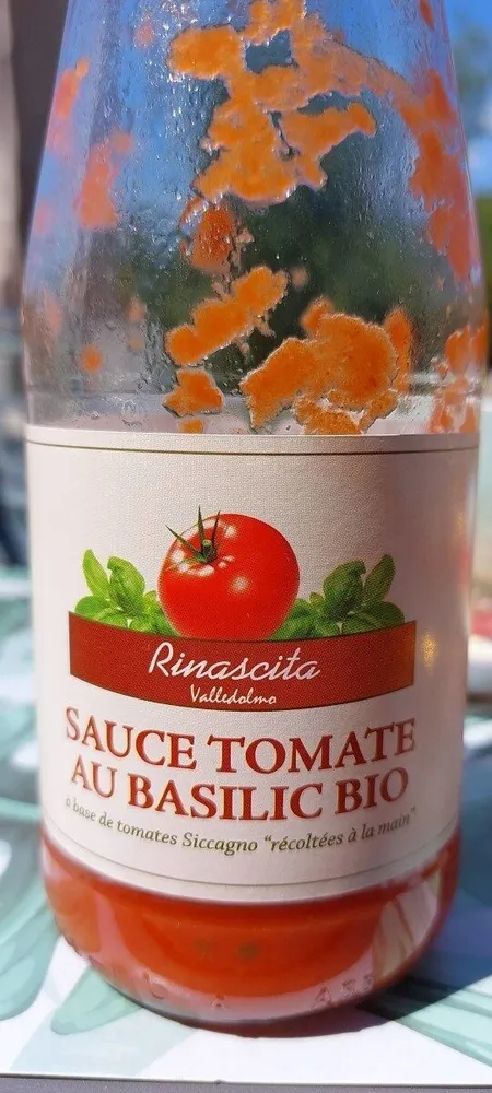 Sauce tomate au basilic bio