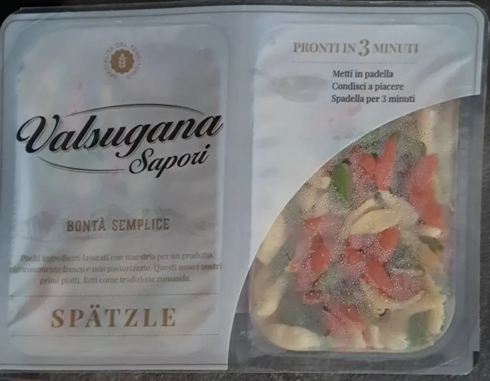 Spätzle tricolore