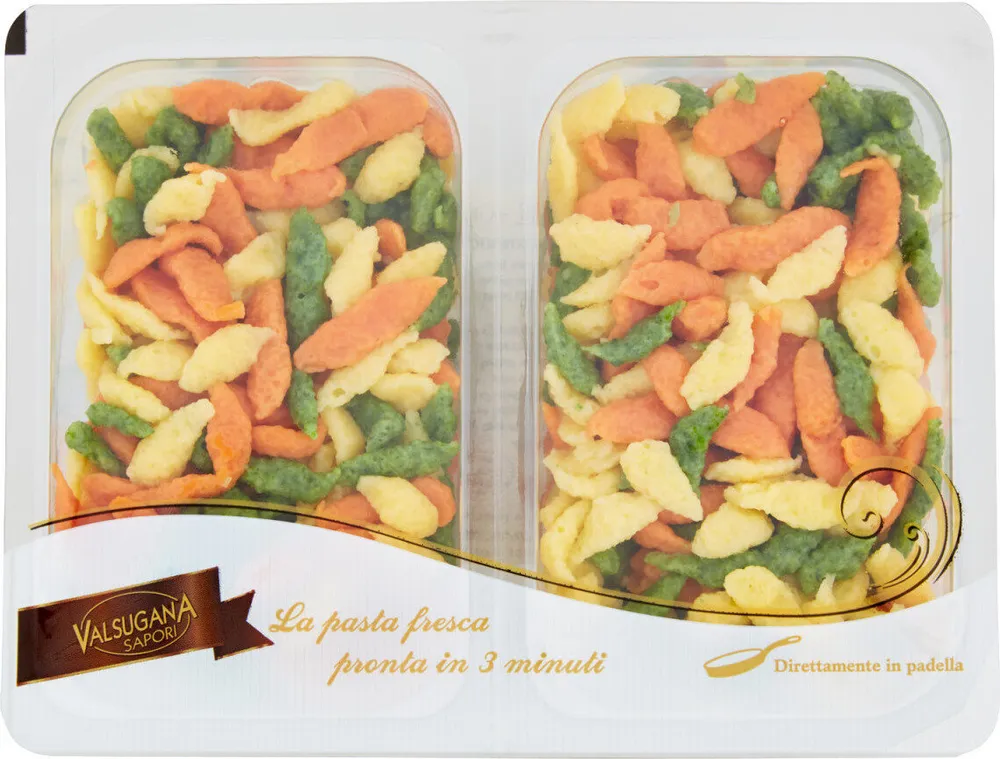 Spätzle tricolore
