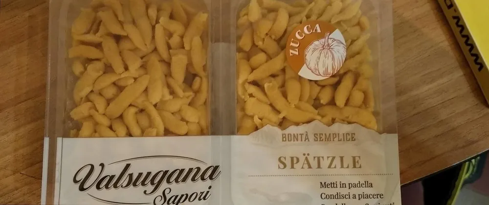 Spatzle di zucca