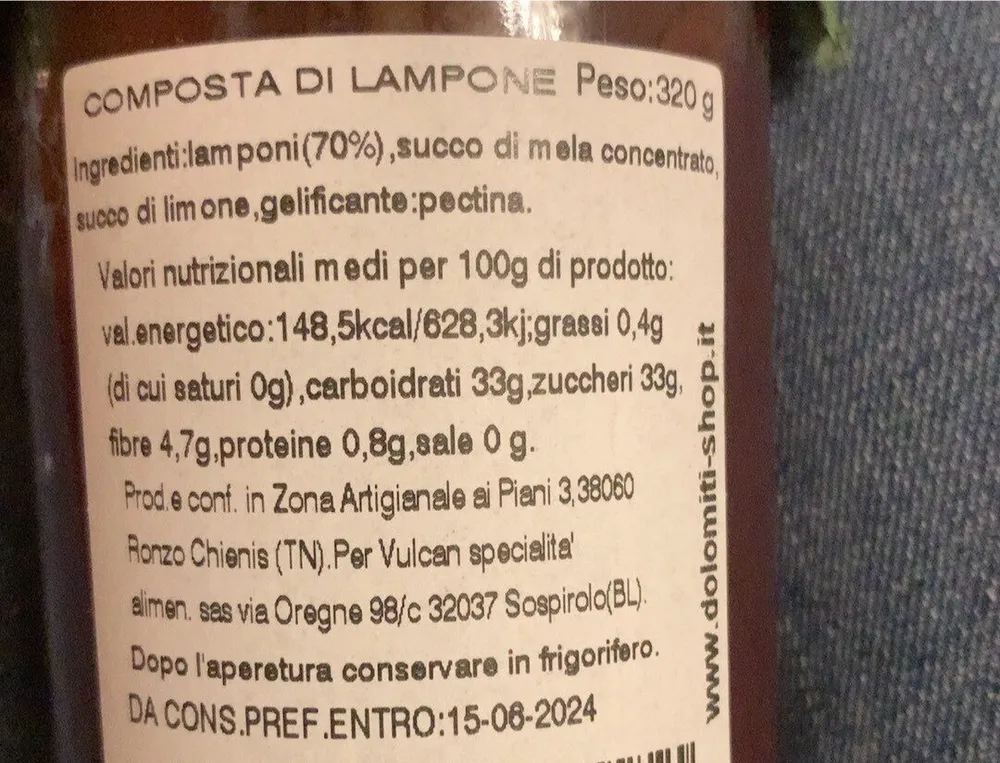 Composta lampone