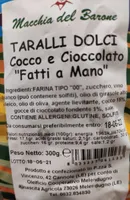 Taralli dolci cocco e cioccolato
