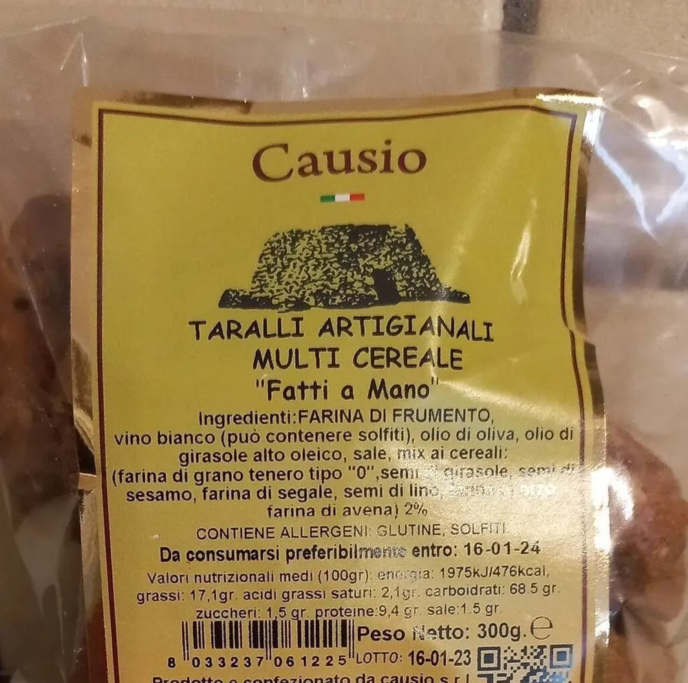 Taralli artigianali Multi cereali