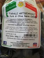 TARALLI ARTIGIANALI Al Paté di Olive Nere Celline