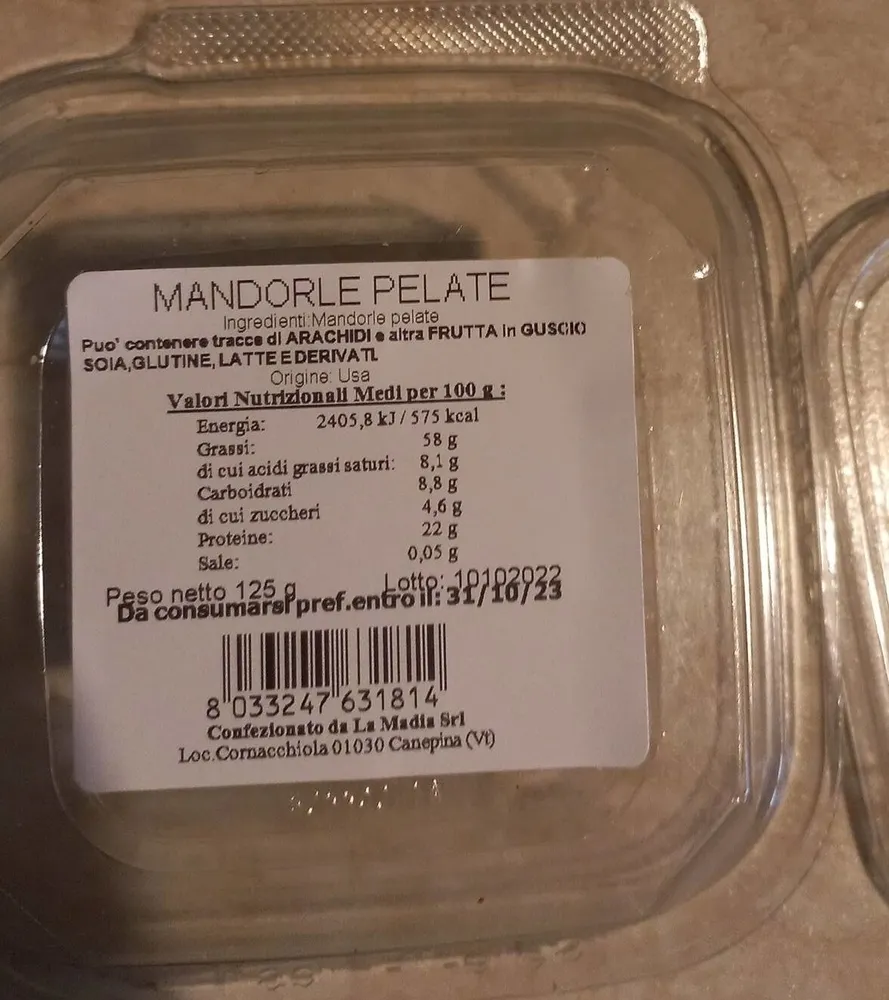 Mandorle pelate