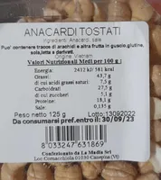 Anacardi Tostati