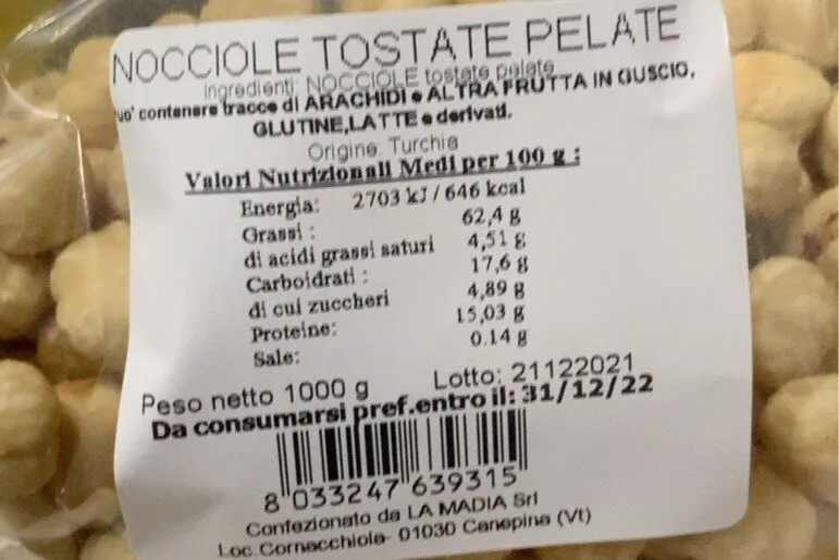 Nocciole tostare