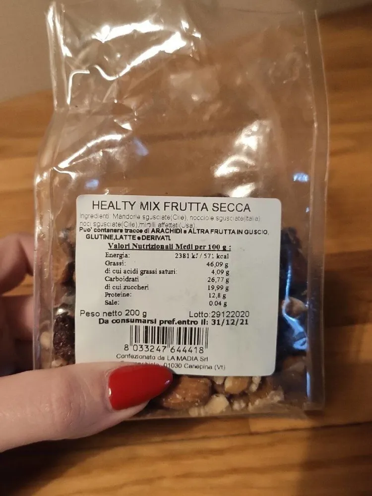 Healty mix frutta secca