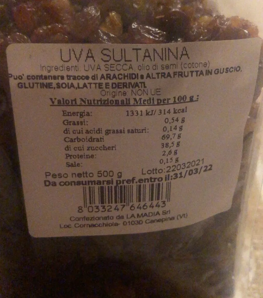 Uva sultanina