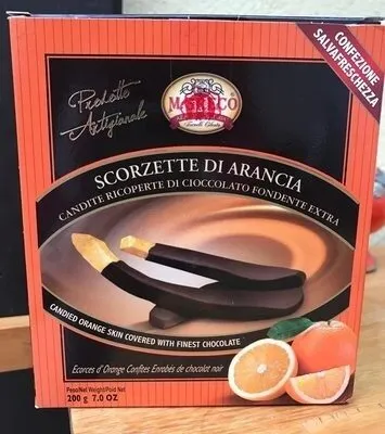 Scorzette di arancia ric. di cioccolato