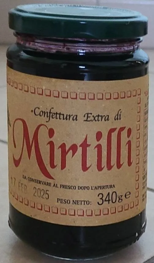 Confettura Extra di mirtilli
