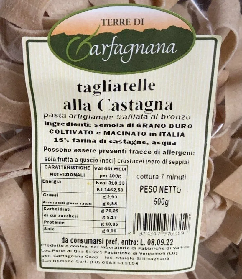 Tagliatelle alla castagna
