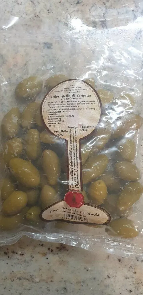 Olive Bella di Cerignola in salamoia