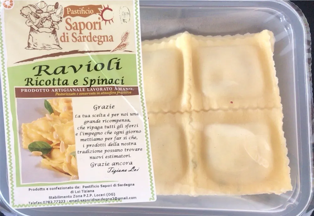 Ravioli ricotta e spinaci