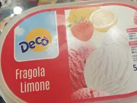Gelato decò fragola e limone