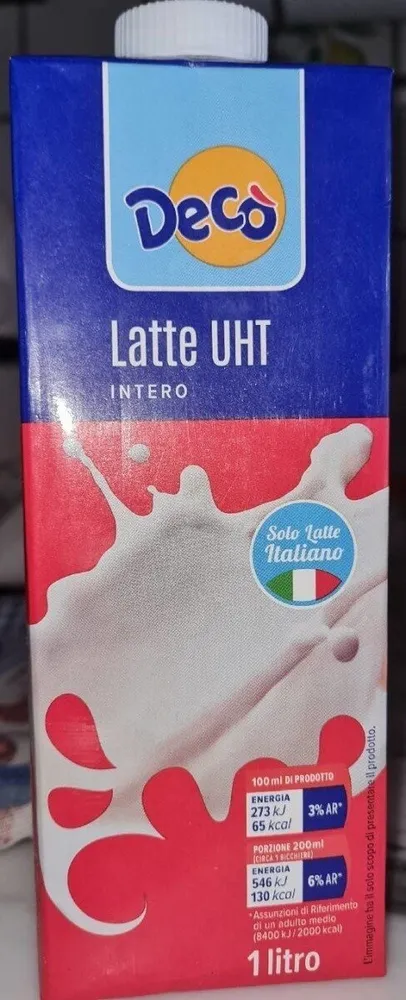 Latte uht intero