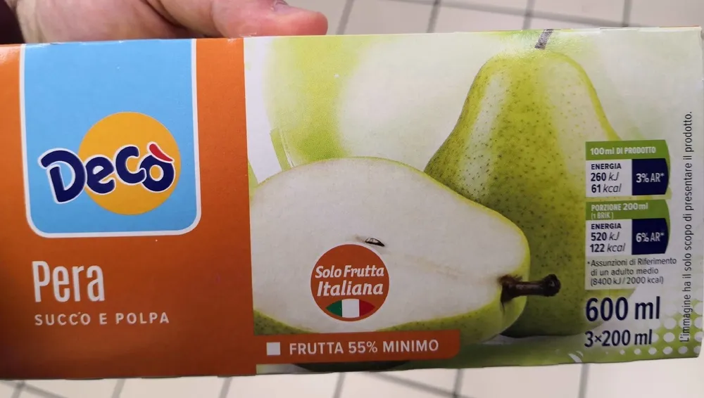 Pera succo e polpa