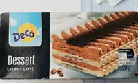 Dessert crema e caffè gelato