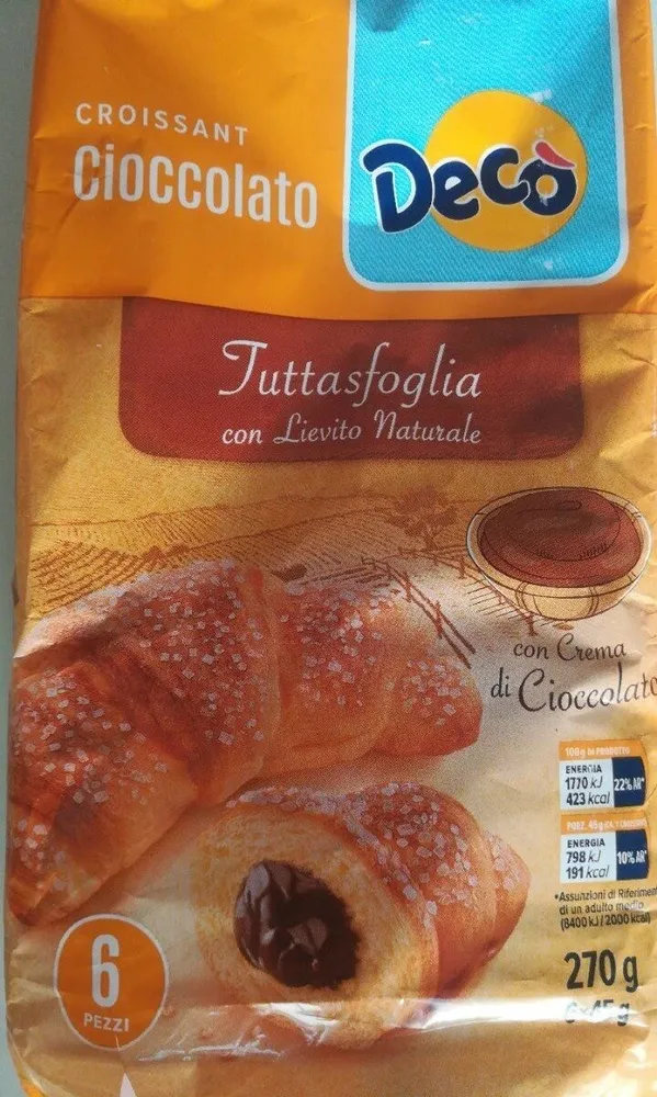 Decò croissant al cioccolato