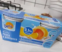 Yogurt magro pesca e albicocca