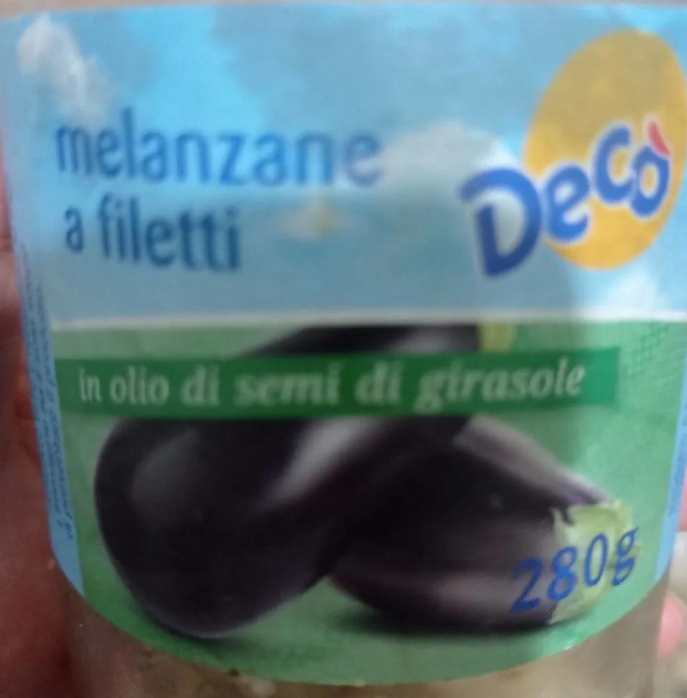 Melanzane a filetti in olio di semi di girasole